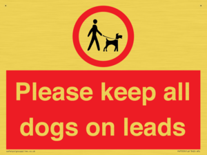 Please keep all dogs on leads